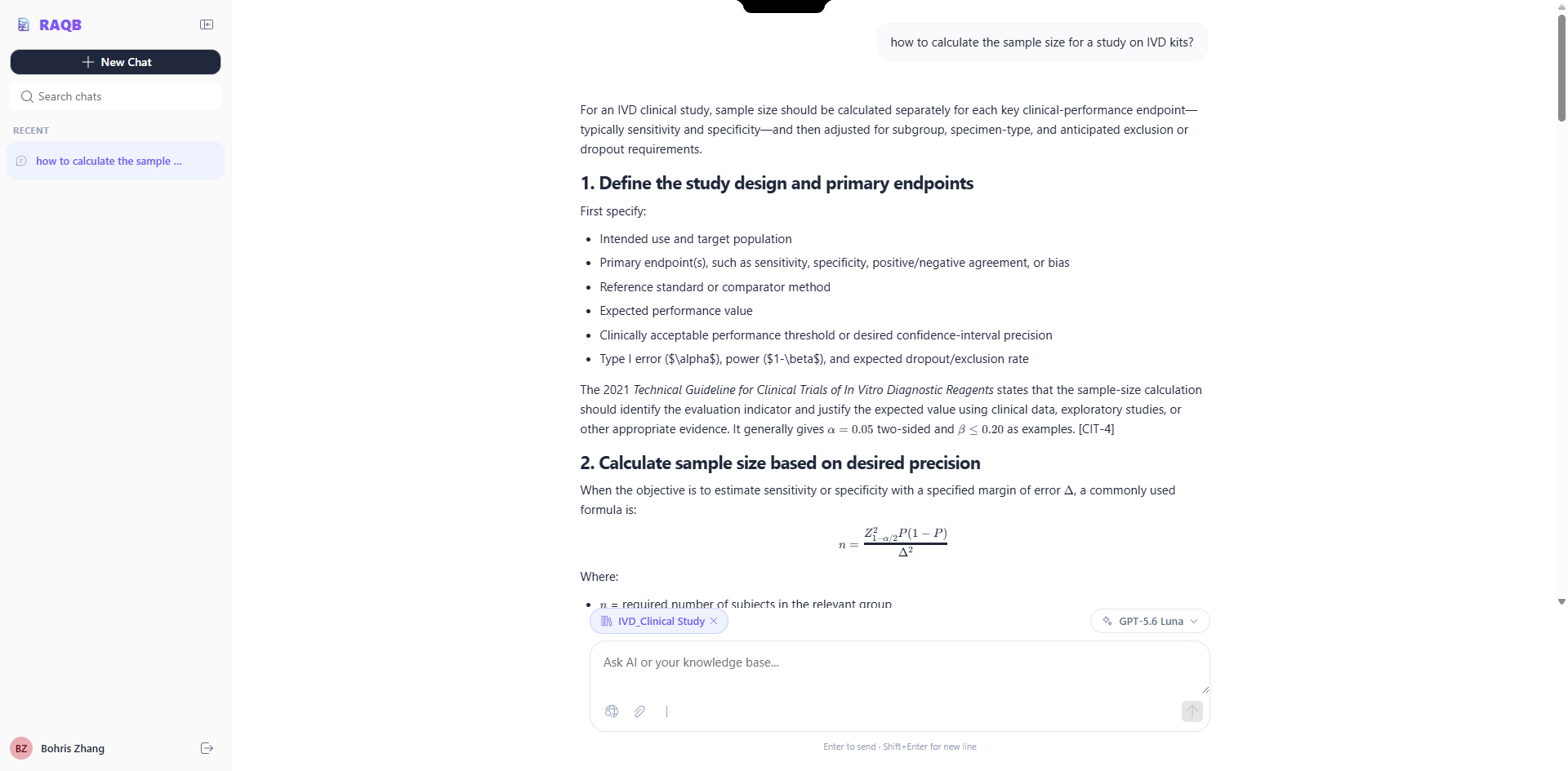 AI Chat Assistant — 2/3